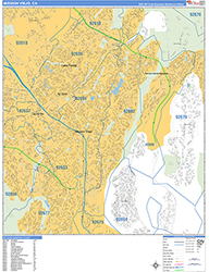Mission Viejo Wall Map Basic Style 2026